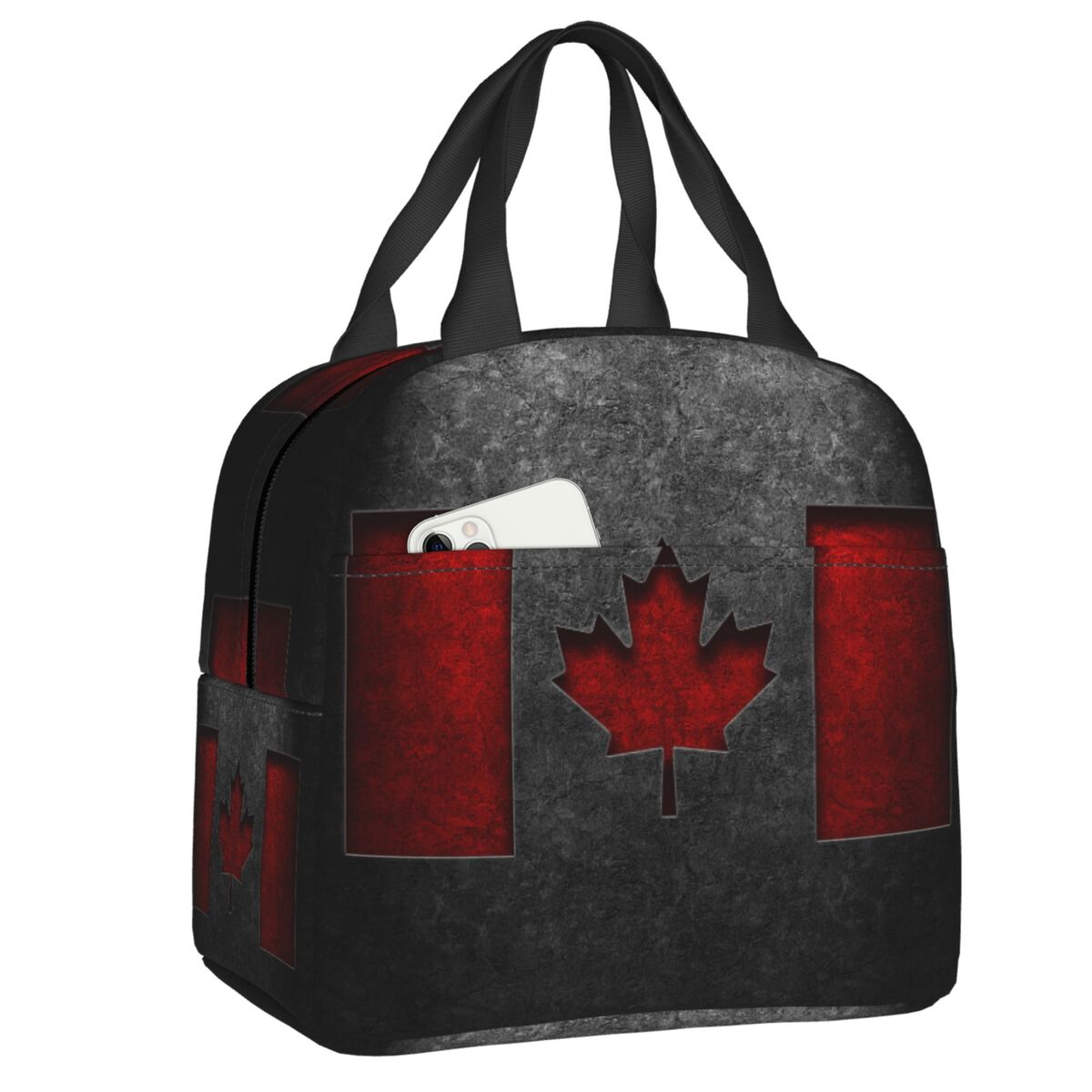 Women Bags Canada - Custom Canada Flag Thermal Insulated Lunch