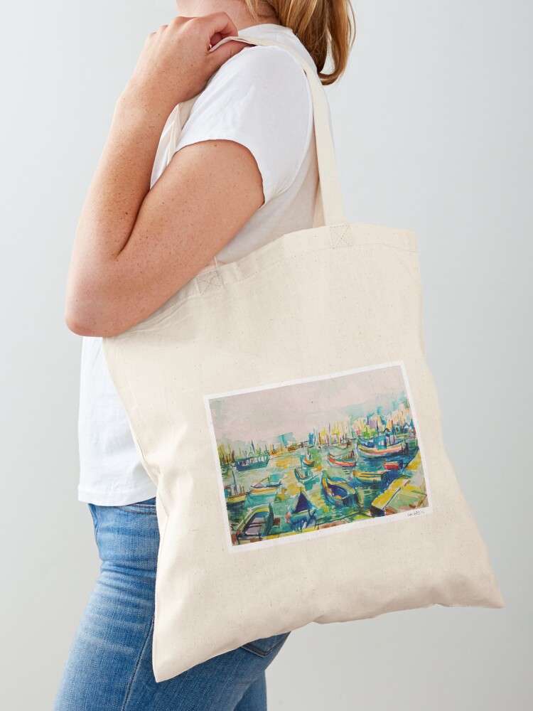 Women Bags Malta - Marsaxlokk Harbour , Malta , Watercolour
