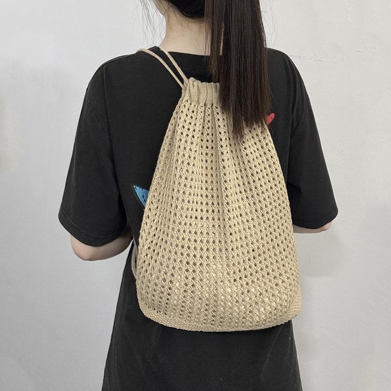 Crochet Market Bag - Fashion Women Hollow Woven Shoulder Bags