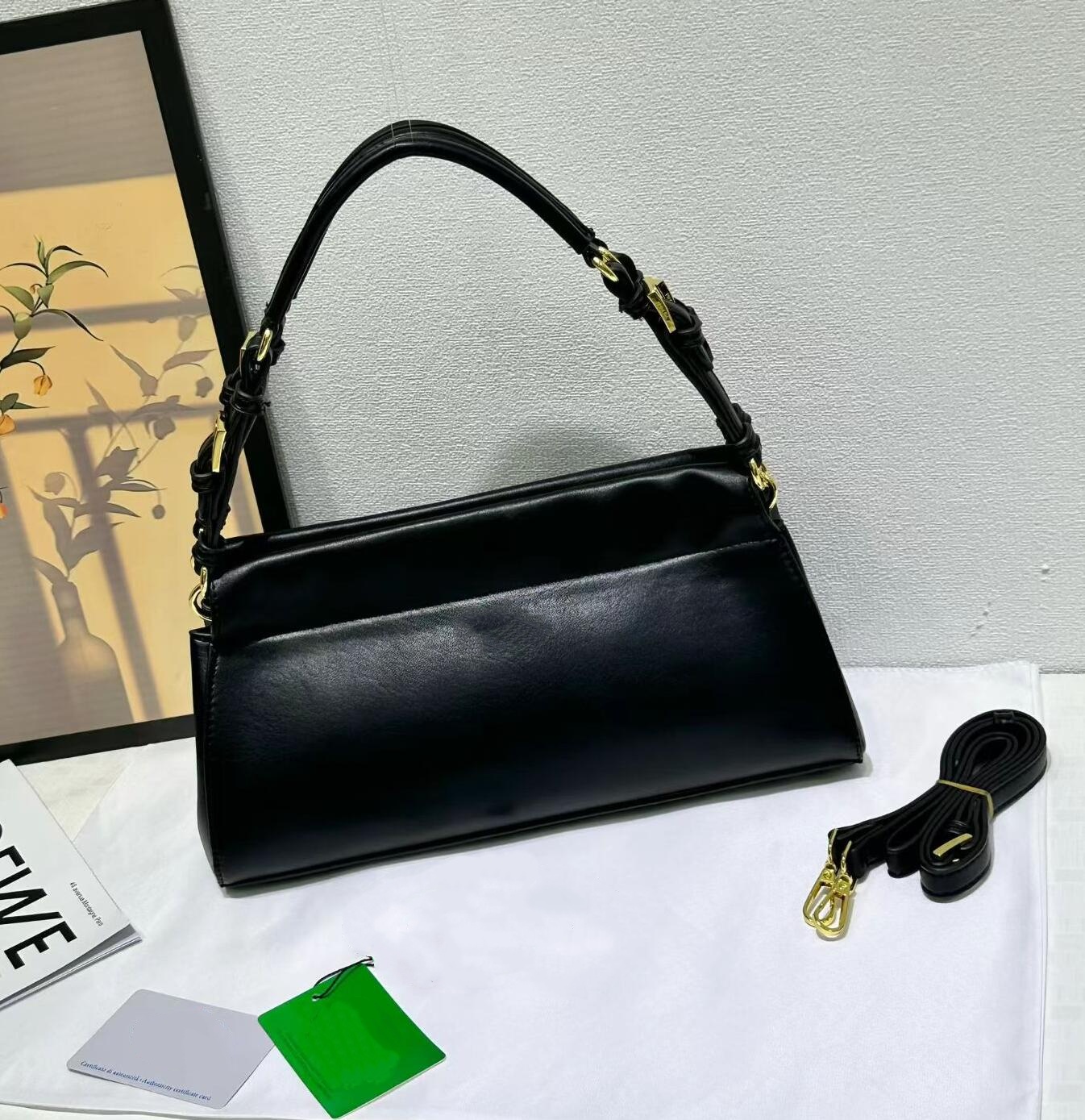 Women Bags Prada - Luxury Chic Dark Brown Leather Underarm