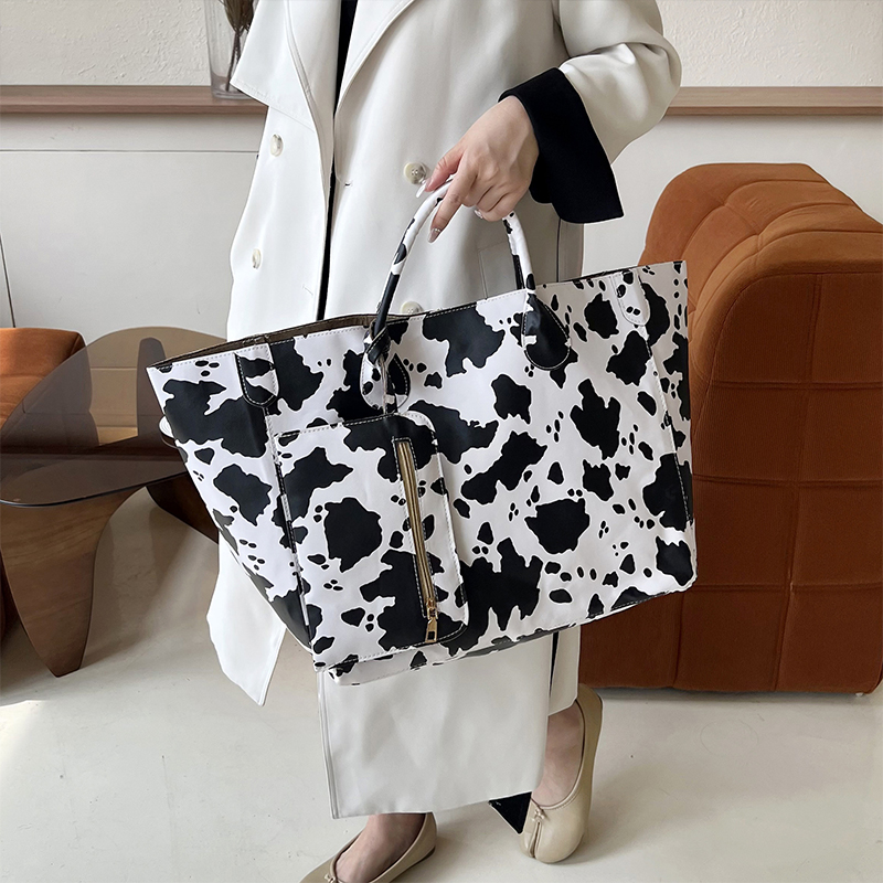 Women Bags Aldo - Cow Patterned Tote Bag with Matching