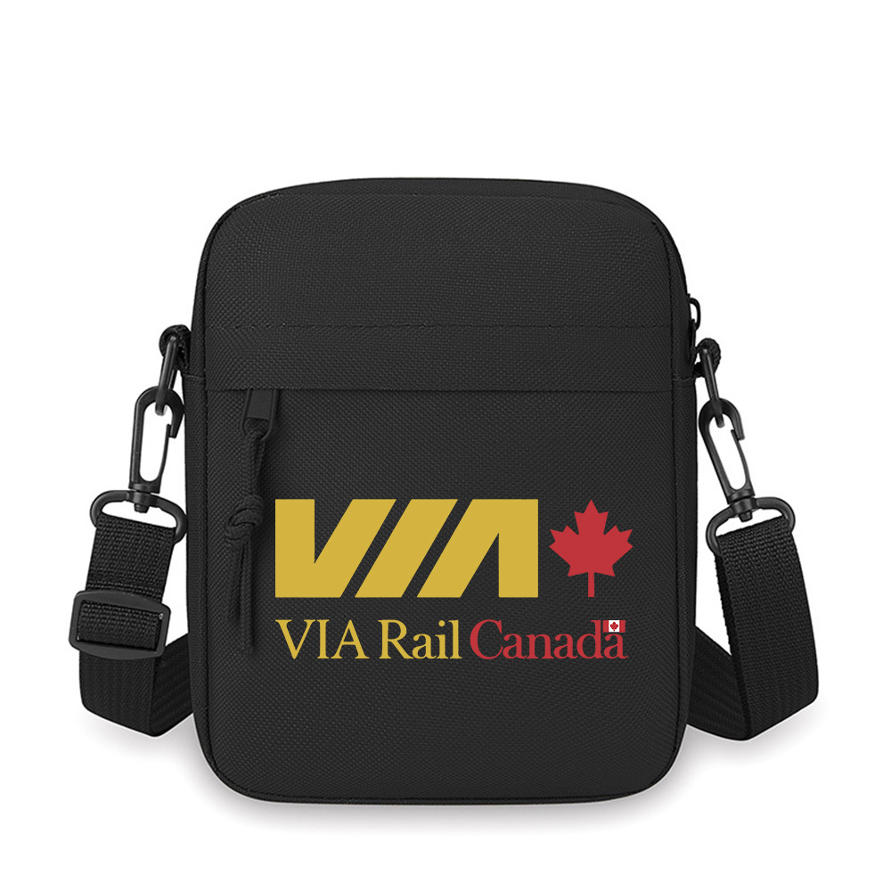 Women Bags Canada - VIA logo,maple leaf,Canada text Men Crossbody
