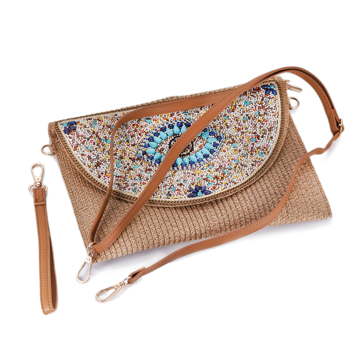 Bohemian Evil Eye Embroidered  - Women Bags Handmade 리뷰 및 가격