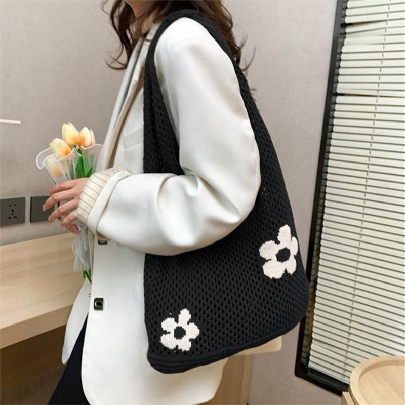 Chic Crochet Flower Mesh Totes - Crochet Market Bag 리뷰 및 가격