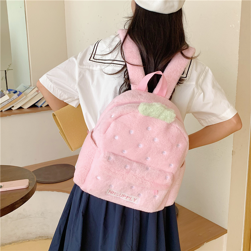Plush Strawberry Classic Solid - Women Bags In Sale 리뷰 및 가격