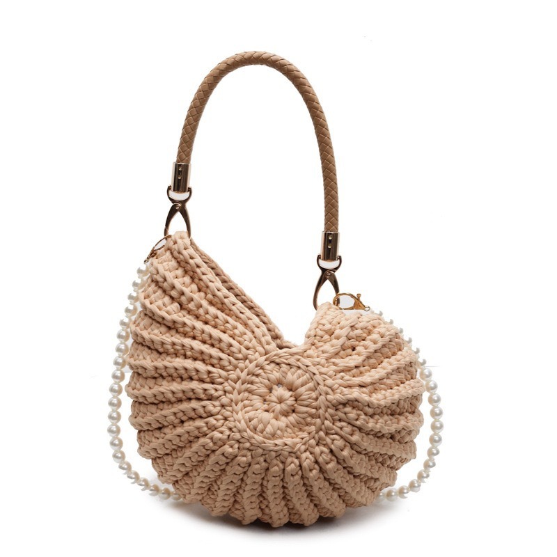 Creative Conch Shaped Crochet  - Women Bags Handmade 리뷰 및 가격
