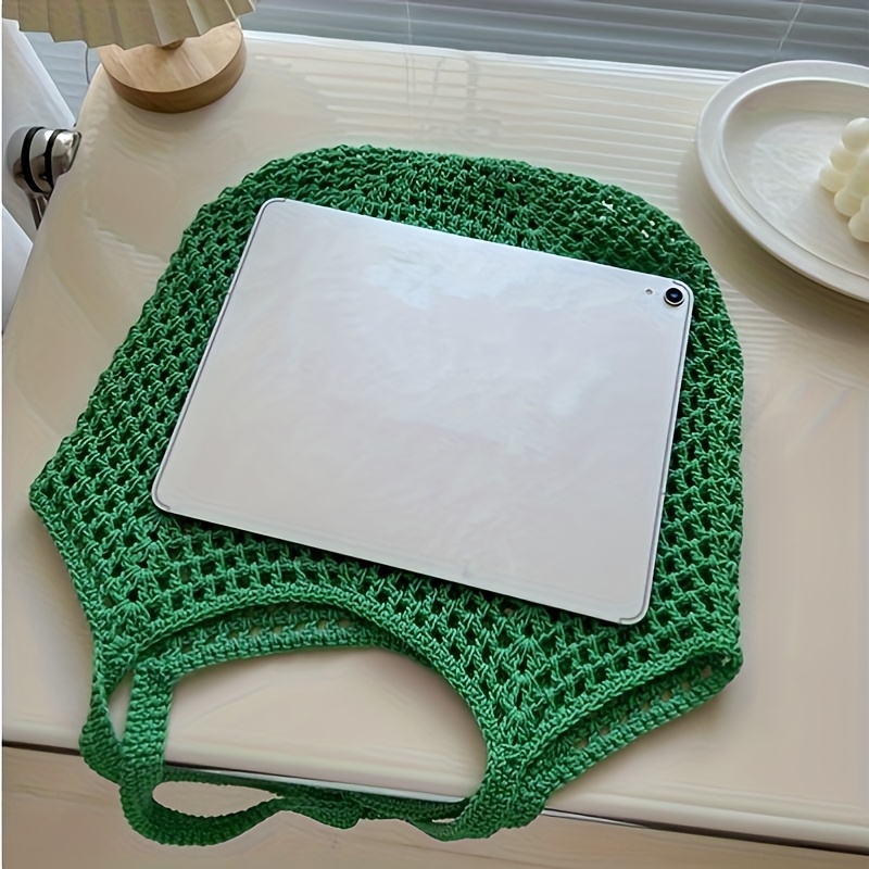 Crochet Mesh Tote Bag Hollow W - Crochet Market Bag 리뷰 및 가격