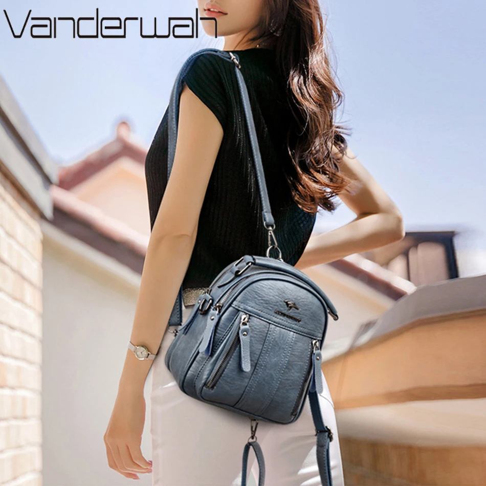 4 In 1 Leather Backpacks Multi - Women Bags In Sale 리뷰 및 가격