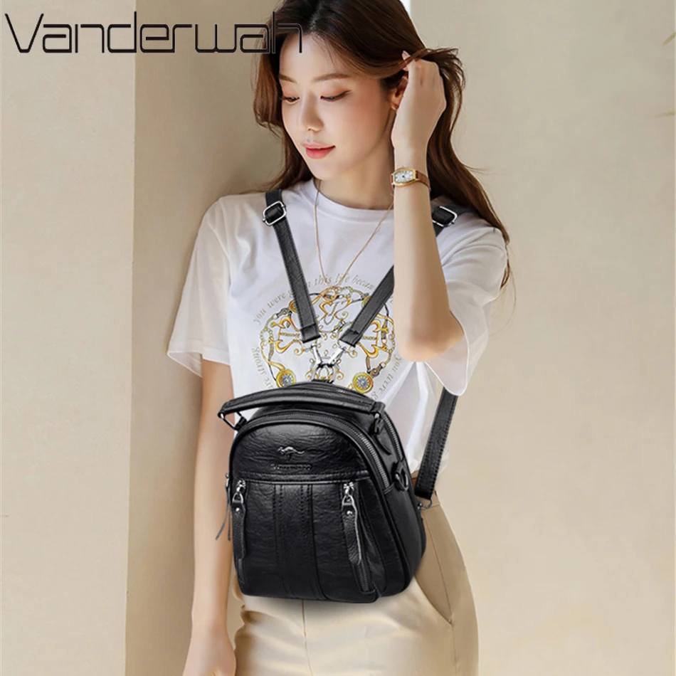 4 In 1 Leather Backpacks Multi - Women Bags In Sale 리뷰 및 가격