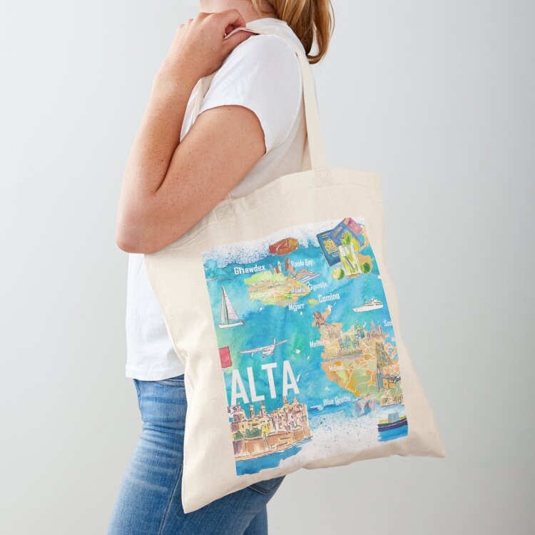 Malta Illustrated Island Trave - Women Bags Malta 리뷰 및 가격
