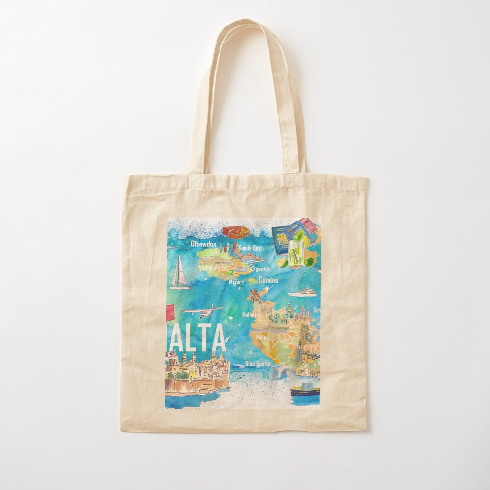 Malta Illustrated Island Trave - Women Bags Malta 리뷰 및 가격