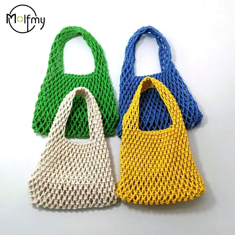 Summer Hand Woven Tote Bag Wom - Crochet Market Bag 리뷰 및 가격