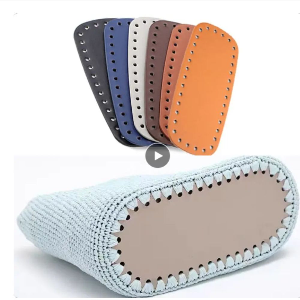 Portable PU Leather Crochet Ba - Crochet Market Bag 리뷰 및 가격