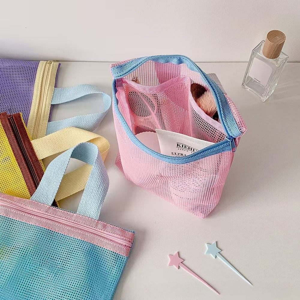 Macaron Color Makeup Organizer - Women Bags Medium Size 리뷰 및 가격