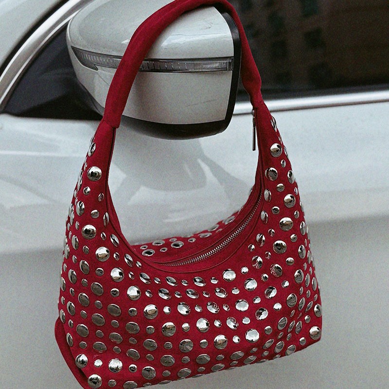 New high-end Leather Rivet Buc - Women Bags High End Brands 리뷰 및 가격