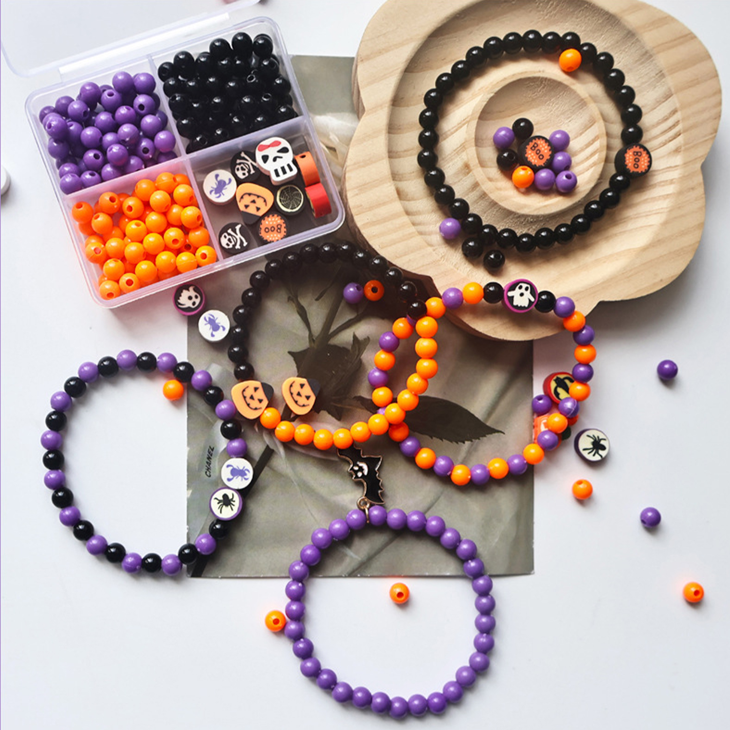 Halloween 4 grid beading set,  - Women Bags Handmade 리뷰 및 가격