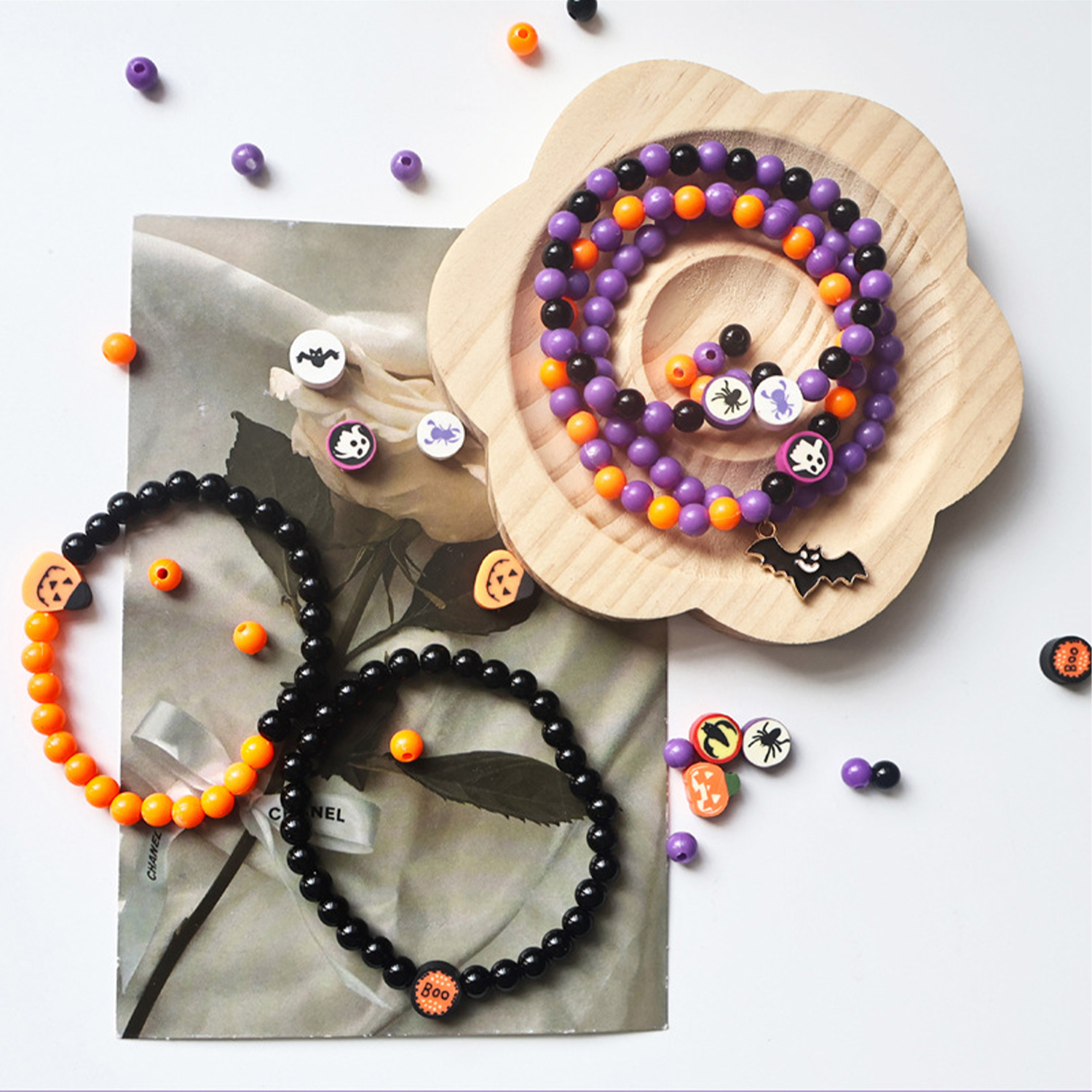 Halloween 4 grid beading set,  - Women Bags Handmade 리뷰 및 가격