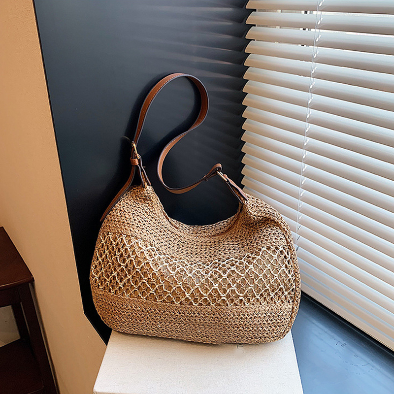 Large Capacity Summer Straw We - Crochet Market Bag 리뷰 및 가격