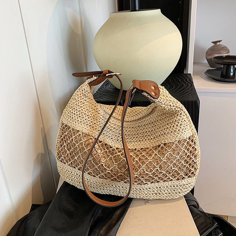 Large Capacity Summer Straw We - Crochet Market Bag 리뷰 및 가격
