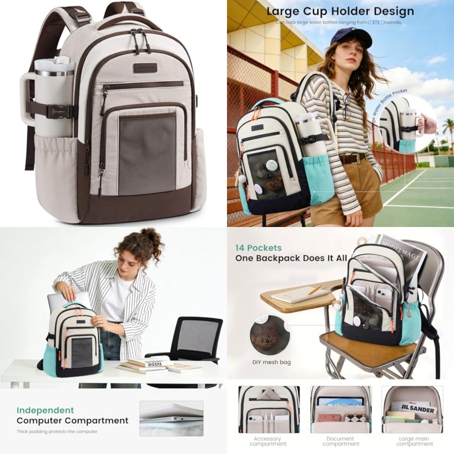 Laptop Backpack for Women with - Women Bags For Work 리뷰 및 가격