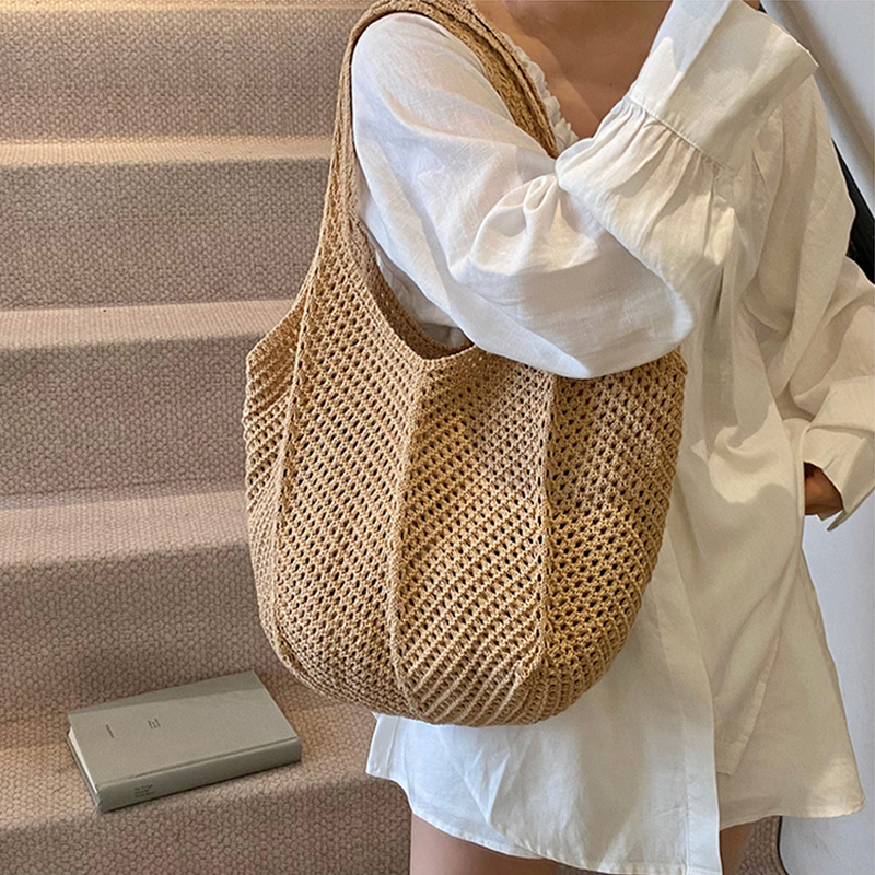 Summer Woven Shoulder Bag Wome - Crochet Market Bag 리뷰 및 가격