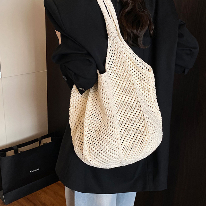 Summer Woven Shoulder Bag Wome - Crochet Market Bag 리뷰 및 가격