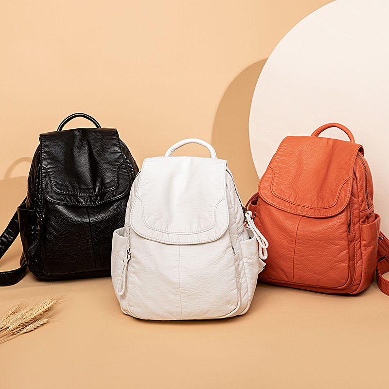 Women's Backpack White Washed  - Women Bags In Sale 리뷰 및 가격