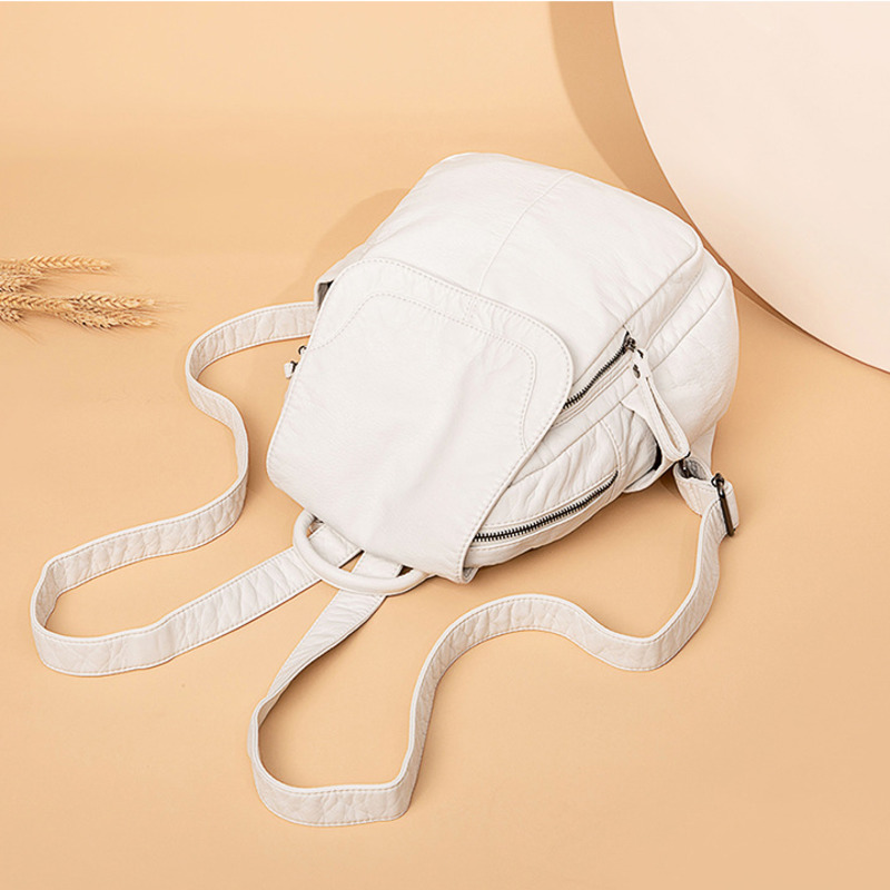 Women's Backpack White Washed  - Women Bags In Sale 리뷰 및 가격