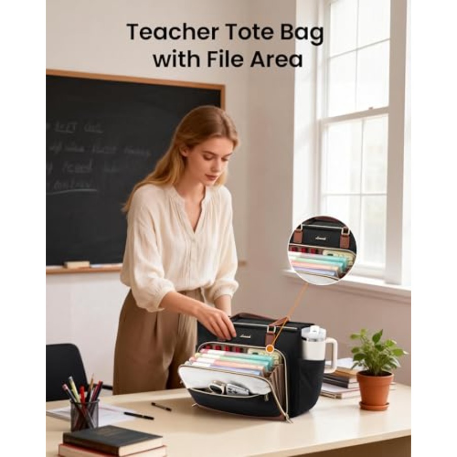 LOVEVOOK Teacher Tote Bag, Lap - Women Bags For Work 리뷰 및 가격