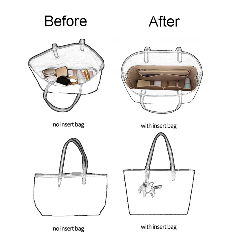 Felt Insert Bag Organizer For  - Women Bags Goyard 리뷰 및 가격