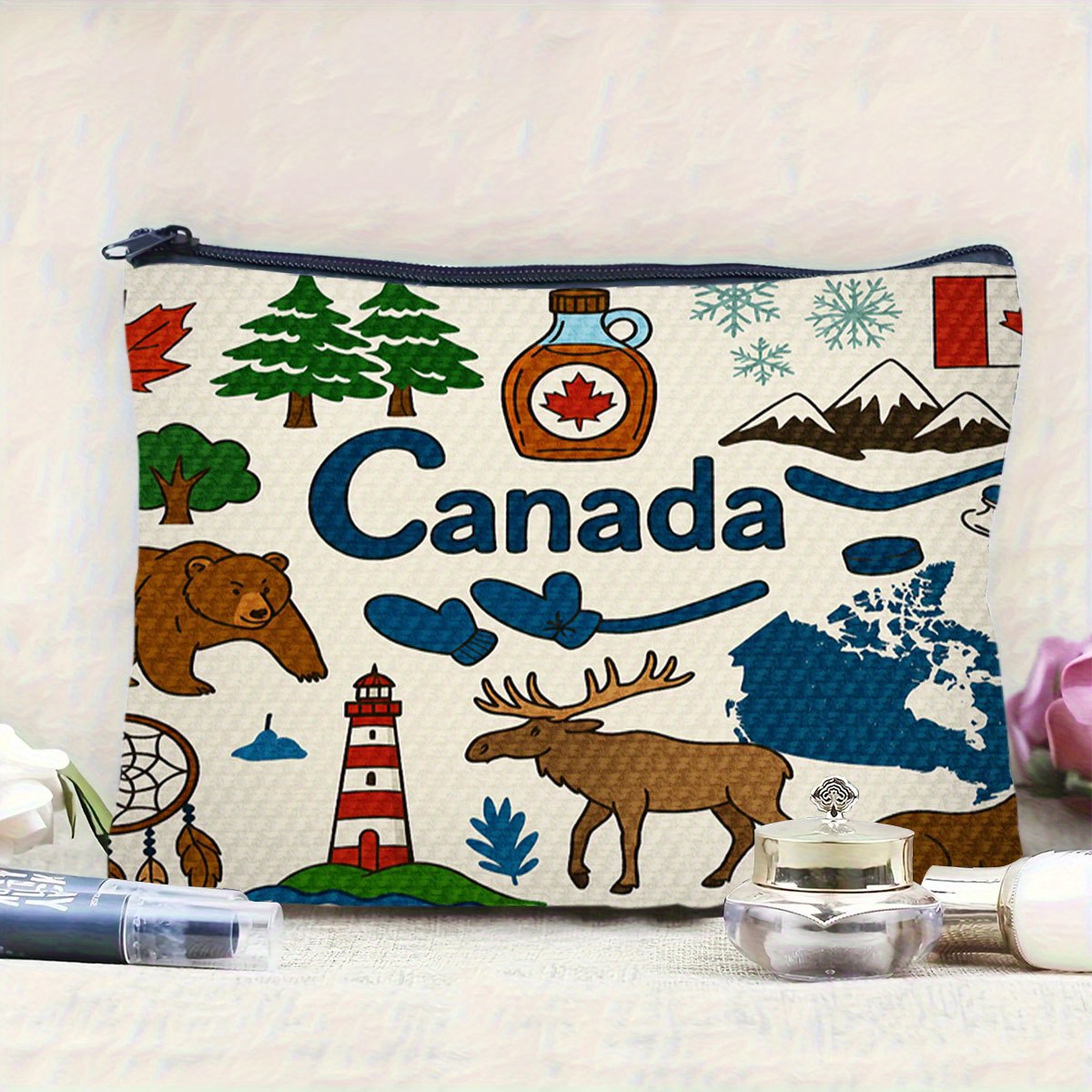 A Canada themed cosmetic bag - - Women Bags Canada 리뷰 및 가격