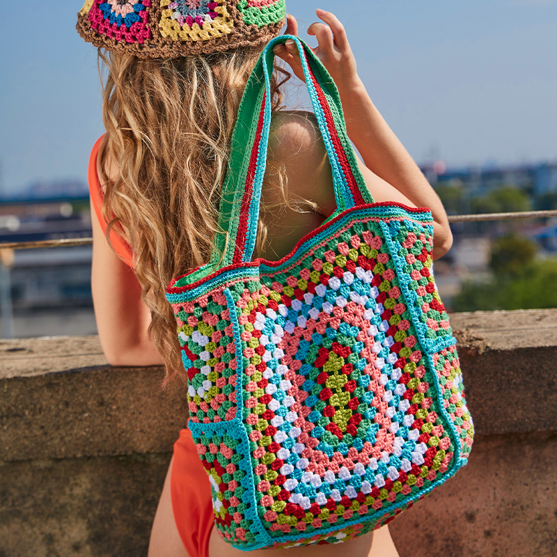 Bohemian Paisley Crochet Women - Crochet Market Bag 리뷰 및 가격
