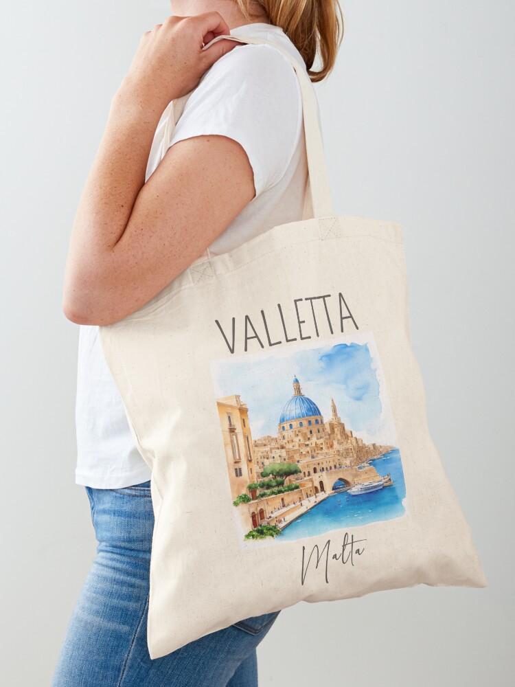 Watercolor Design of Valletta  - Women Bags Malta 리뷰 및 가격