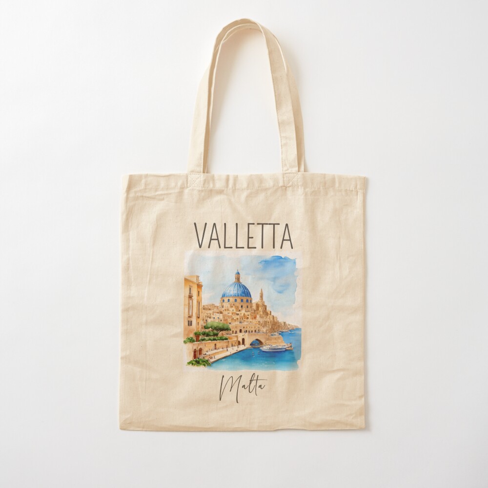 Watercolor Design of Valletta  - Women Bags Malta 리뷰 및 가격