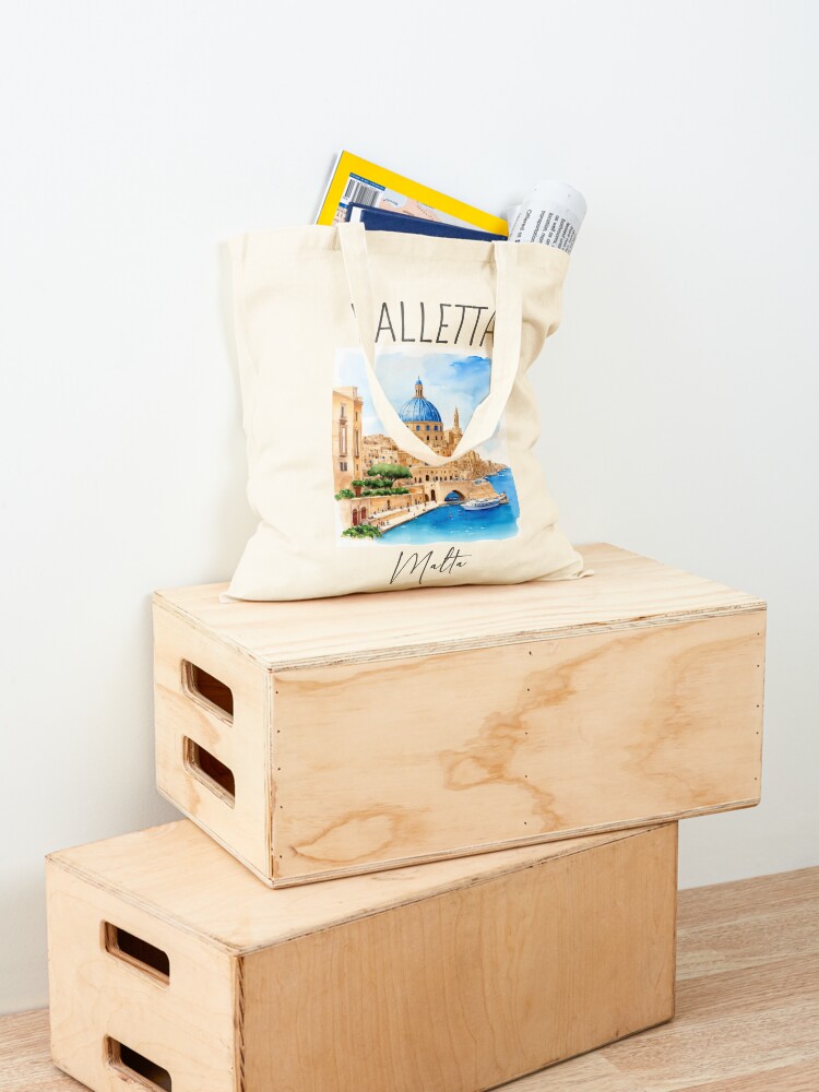 Watercolor Design of Valletta  - Women Bags Malta 리뷰 및 가격