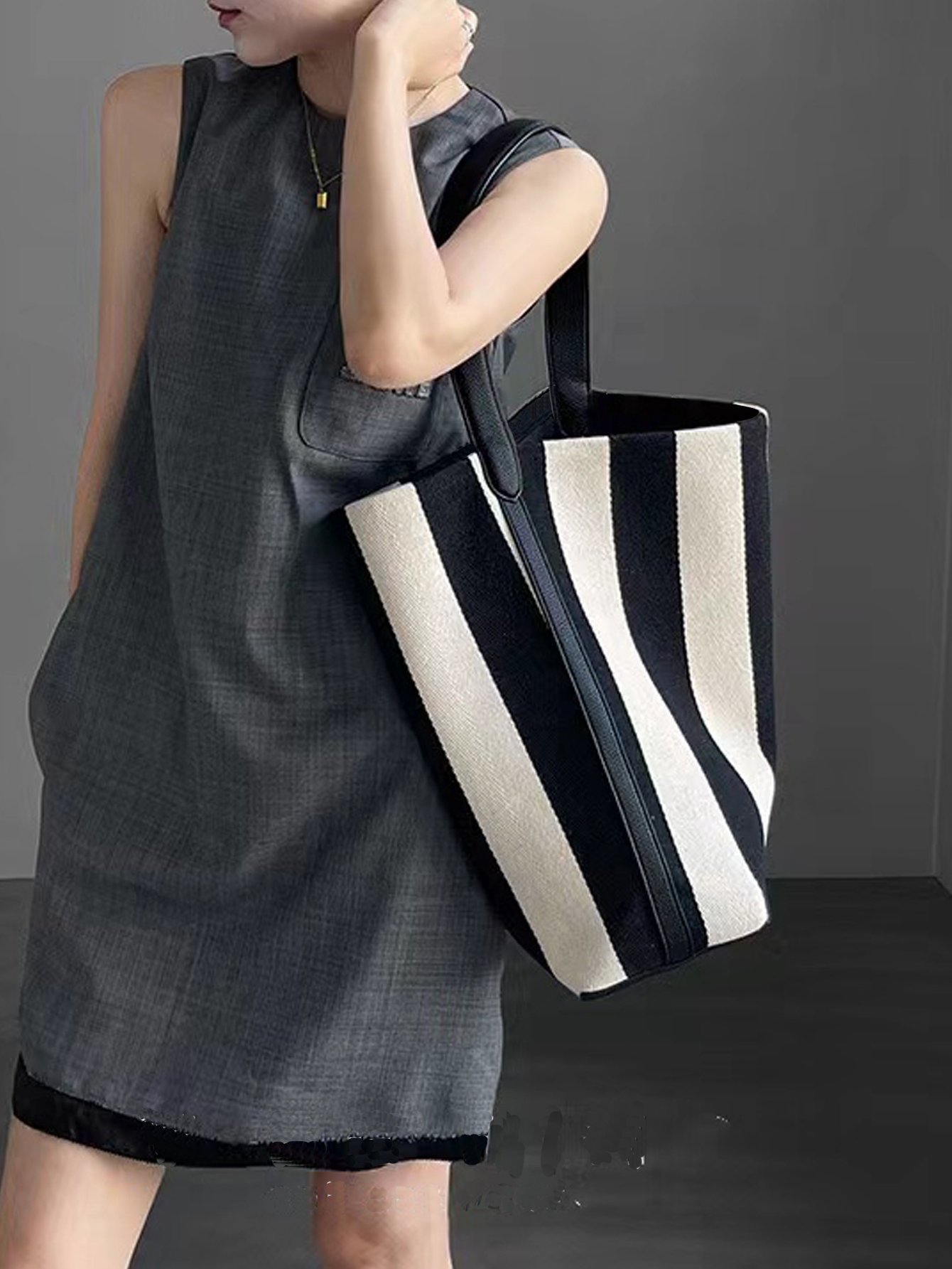 Niche striped canvas bucket ba - Women Bags Prada 리뷰 및 가격