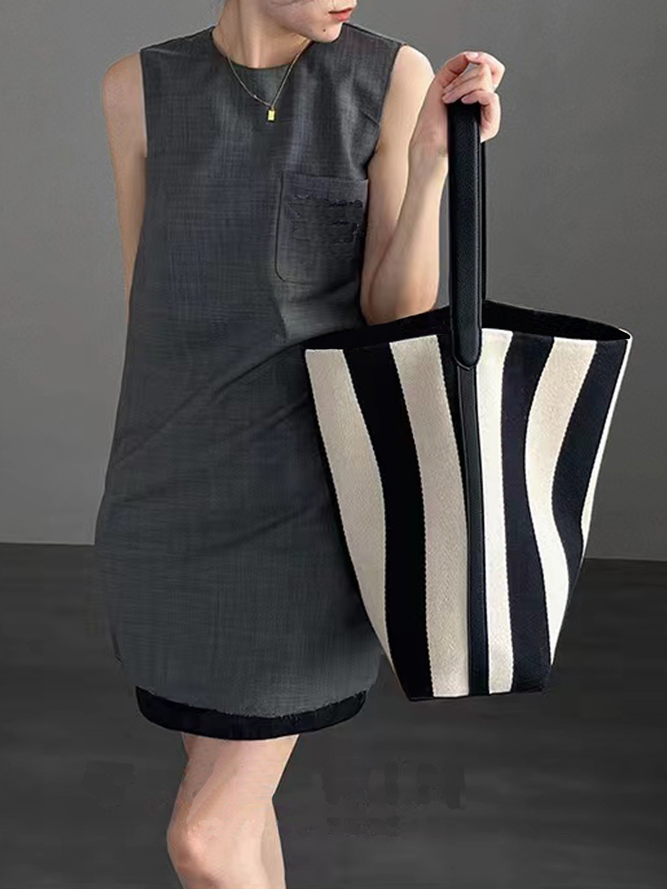 Niche striped canvas bucket ba - Women Bags Prada 리뷰 및 가격