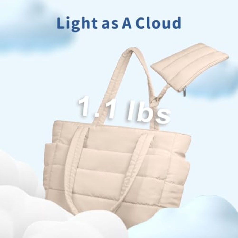 TOPDesign Puffer Tote Bag for  - Women Bags For Work 리뷰 및 가격