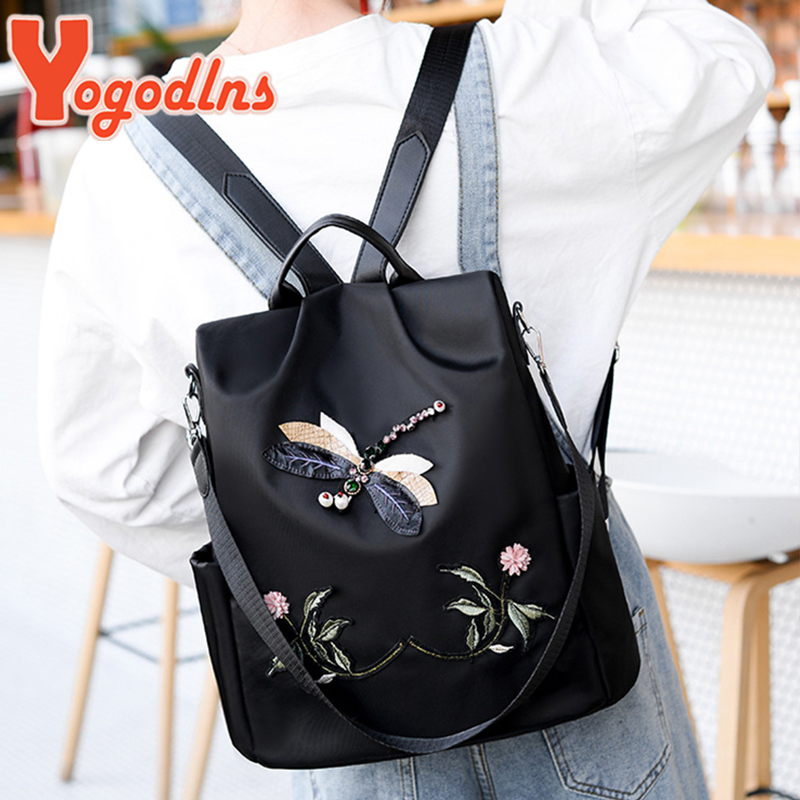 Yogodlns Fashion Embroidery Ba - Women Bags Medium Size 리뷰 및 가격
