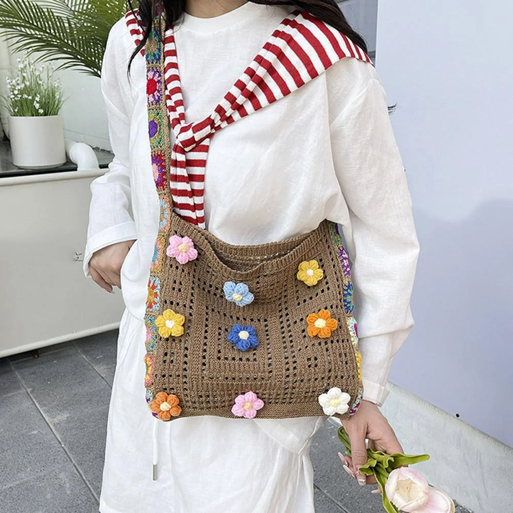 Handmade Crochet Tote Bag, Cut - Crochet Market Bag 리뷰 및 가격