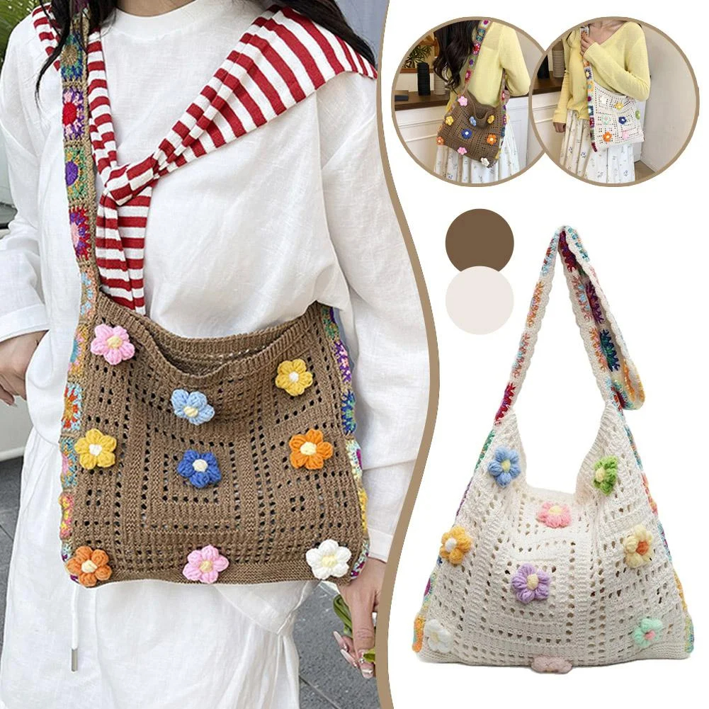 Handmade Crochet Tote Bag, Cut - Crochet Market Bag 리뷰 및 가격
